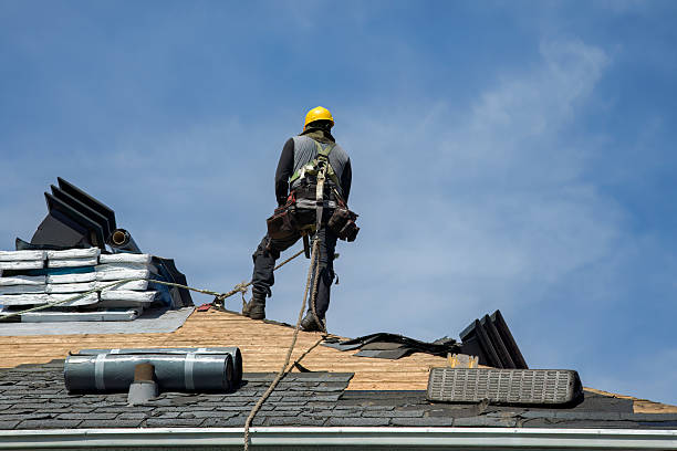 Professional Gutter Installation technician working in Harvest, AL